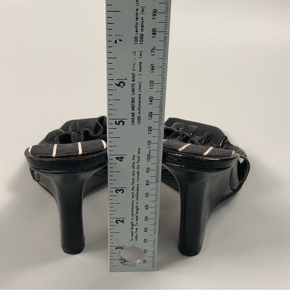 Laundry By Shelli Segal Square Toe Wedge Sandals Size 5.5M - Picture 4 of 7